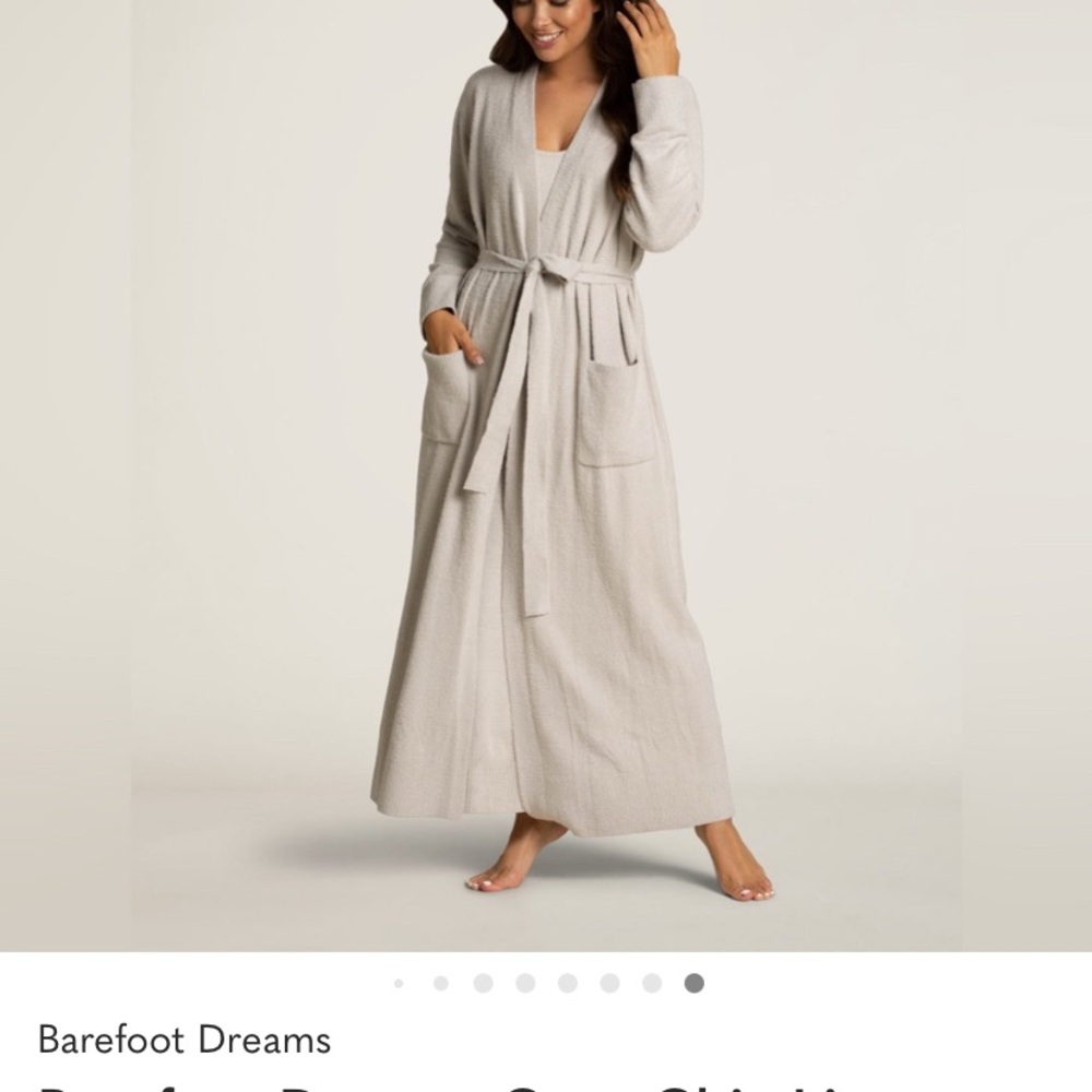 Barefoot Dreams Cream Cozy Chic Lite Women's Robe